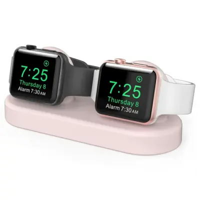Apple Watch 5/4/3/2/1 Laddningsställ Dual - Rosa