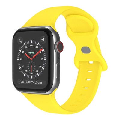 Apple Watch 7 45mm Armband Silikon - Gult