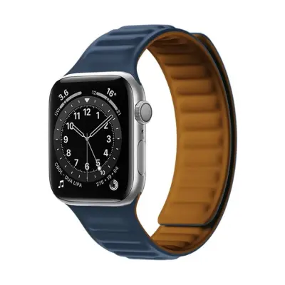 Apple Watch 7/8 (41mm) Armband Magnetic Strap - Blå