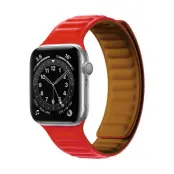 Apple Watch 7/8 (45mm) Armband Magnetic Strap - Röd