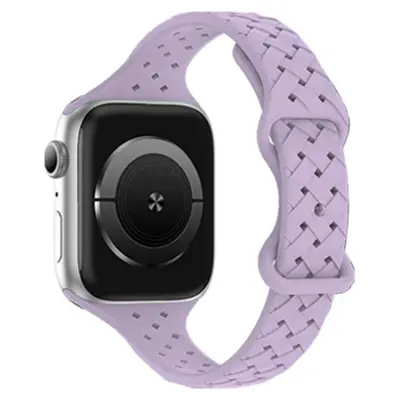 Apple Watch 7/8/SE/Ultra (42/44/45/49mm) Armband Weave- Lila