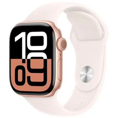 Apple Watch Series 10 42mm (GPS) Guld (Sport Band RoseGuld S/M)