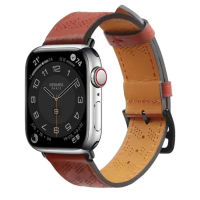 Apple Watch Ultra/SE/8/7/6/5/4 (49/45/44mm) Armband - Rödbrun
