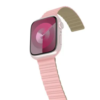 Araree Apple Watch (42/44/45/49mm) Armband Silikon - Rosa/Grön