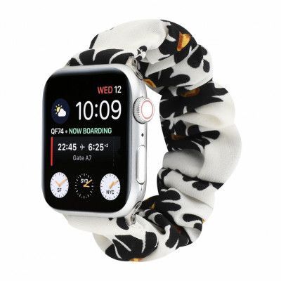 Armband Scrunchie kompatibel med Apple Watch 4/5/6/SE 42/44mm Maskros