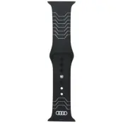 Audi Apple Watch 40/41/42mm Armband Geometric Pattern - Svart
