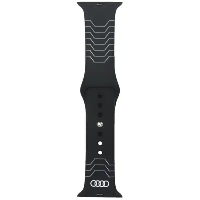 Audi Apple Watch 40/41/42mm Armband Geometric Pattern - Svart