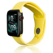 Beline Apple Watch (38/40/41mm) Armband Silikon - Gul