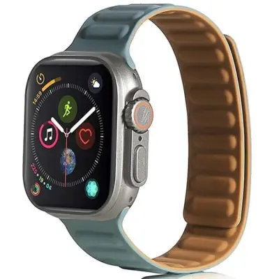 Beline Apple Watch (42/44/45/49mm) Armband Magnetic - Grön