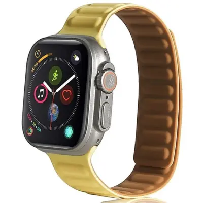 Beline Apple Watch (42/44/45/49mm) Armband Magnetic - Gul
