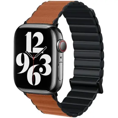 Beline Apple Watch (42/44/45/49mm) Armband Magnetic Pro - Brun