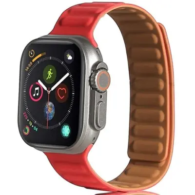 Beline Apple Watch (42/44/45/49mm) Armband Magnetic - Röd