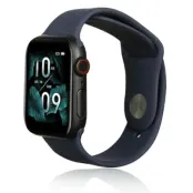 Beline Apple Watch (42/44/45/49mm) Armband Silikon - Blå