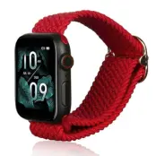 Beline Apple Watch (42/44/45/49mm) Armband Textile - Röd