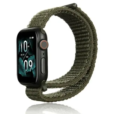 Beline Apple Watch (42/45/45/49mm) Armband Nylon - Khaki
