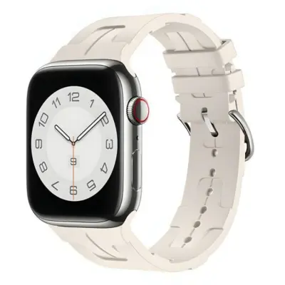 Beline Apple Watch (42/45/45/49mm) Armband Silikon Ultra - Starlight