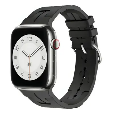 Beline Apple Watch (42/45/45/49mm) Armband Silikon Ultra - Svart