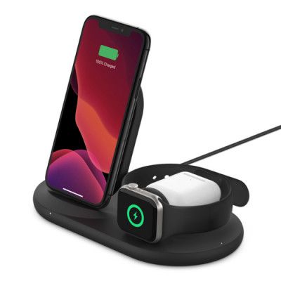 Belkin 3IN-1 Trådlös Stå / Pad / Apple Watch - Svart