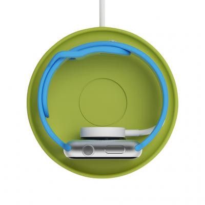 Bluelounge Kosta, limegrön - Apple Watch laddningsunderlägg