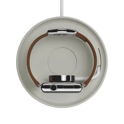 Bluelounge Kosta, ljusgrå - Apple Watch laddningsunderlägg