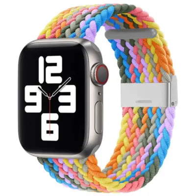 Braided Fabric Apple Watch 7/6/SE/5/4/3/2 (41/40/38mm) - Rosa/Lila