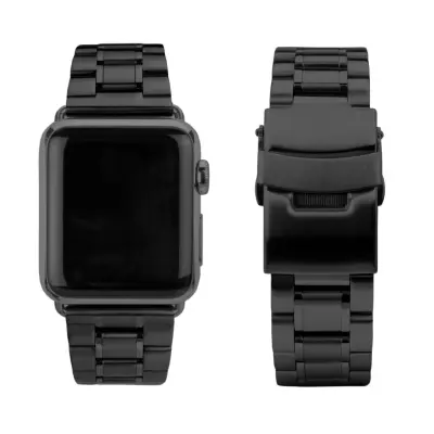 CASEual Apple Watch 38mm länkarmband av rostfritt stål - Svart