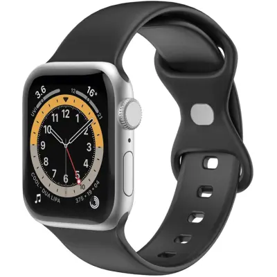 Celly Apple Watch (38/40/41mm) Armband Silikon - Svart
