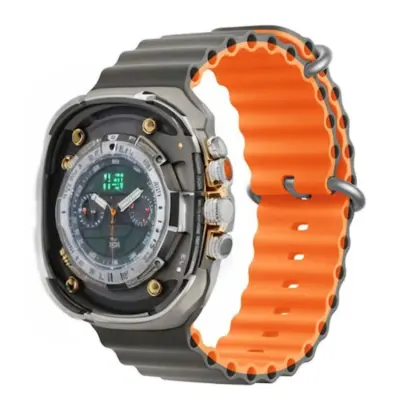 Devia Apple Watch (38/40/41mm) Armband Sport6 - Grå/Orange