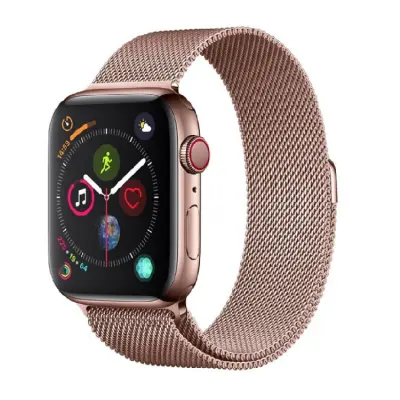 Devia Apple Watch (42/44/45/49mm) Armband Elegant Milanese - Roseguld