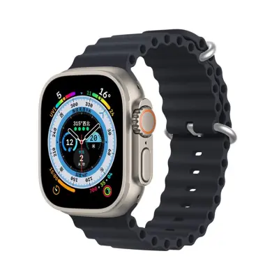 Dux Ducis Apple Watch 4/5/6/7/8/SE (38/40/41mm) Armband Silikon Ocean - Midnight