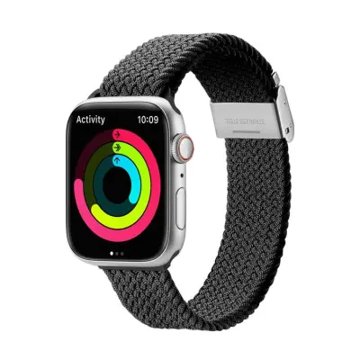 Dux Ducis Apple Watch 4/5/6/7/8/SE (42/44/45/49mm) Armband Braided - Svart