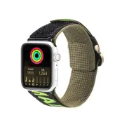 Dux Ducis Apple Watch 4/5/6/7/8/SE/Ultra (49/45/44/42mm) Armband Nylon - Grön