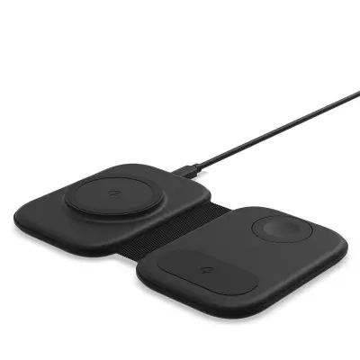 F20P 3-i-1 trådlös laddare för iPhone, Apple Watch, AirPods - Svart