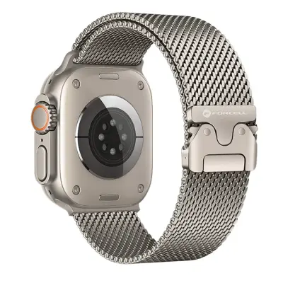 Forcell Apple Watch (38/40/41) Armband Stainless Steel - Silver
