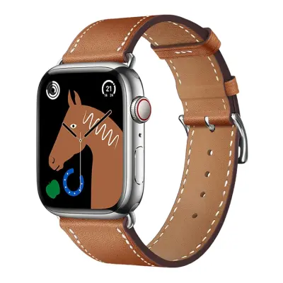 Forcell Apple Watch 38/40/41mm Armband Eco Läder - Brun