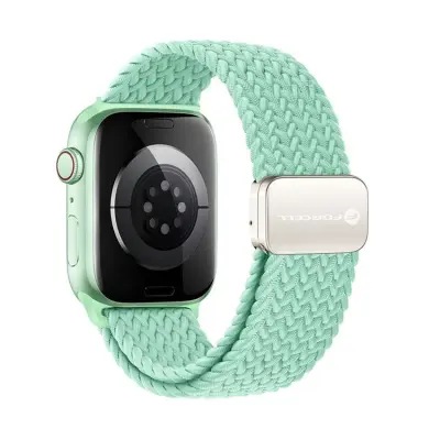 Forcell Apple Watch (38/40/41mm) Armband Magnetic Nylon - Pistachio