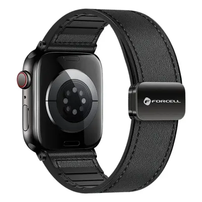 Forcell Apple Watch (42/44/45/49) Armband Magnetic - Svart
