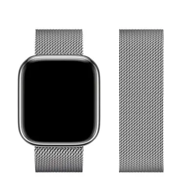 Forcell Apple Watch (42/44/45/49mm) Armband F-Design - Silver