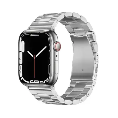 Forcell Apple Watch (42/44/45/49mm) Armband F-Design - Silver