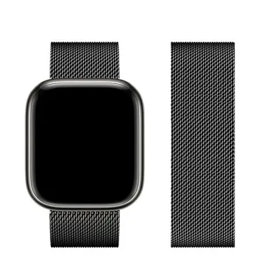 Forcell Apple Watch (42/44/45/49mm) Armband F-Design - Svart