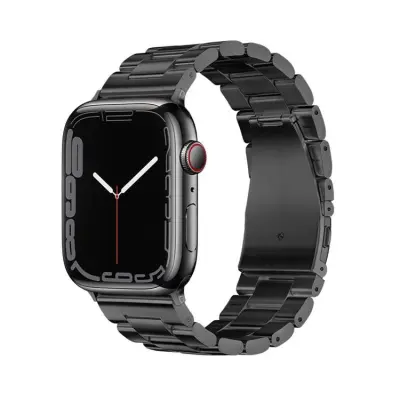 Forcell Apple Watch (42/44/45/49mm) Armband F-Design - Svart