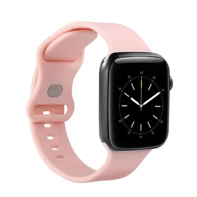 GEAR Apple Watch 2/3/4/5/6/7/SE (41/40/38mm) Silikon Armband - Rosa