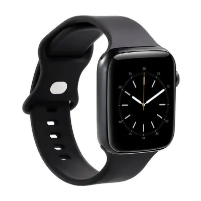 GEAR Apple Watch 4/5/6/7/8/SE (42/44/45mm) Silikon Armband - Svart