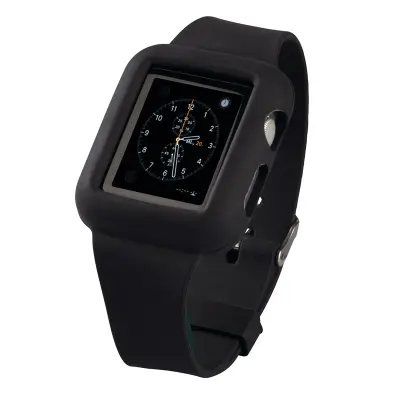 HAMA Klockarmband Apple Watch Svart Silicon, 42mm