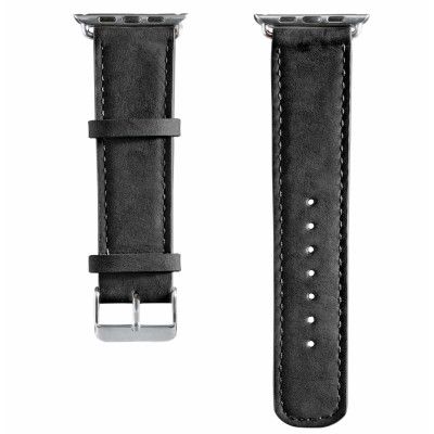 HAMA Klockarmband Apple Watch Svart Velour, 38mm