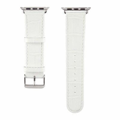 HAMA Klockarmband Apple Watch Vit Croco, 38mm