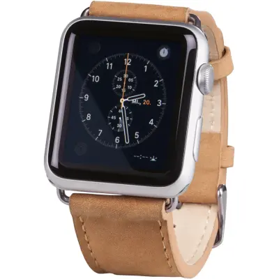 Hama Watchband Velour (Watch 42/44 mm) - Brun