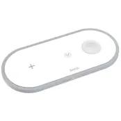 Hoco 3in1 Trådlös Snabbladdare Apple Watch iPhone Airpods - Vit