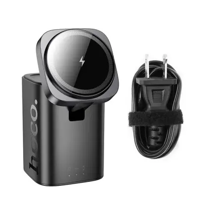 Hoco 6in1 Trådlös Laddare Apple Watch, iPhone, Airpods 65W - Svart