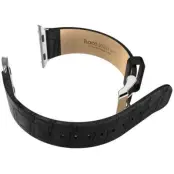 Hoco Bamboo Leather Band (Apple Watch 42 mm) - Svart